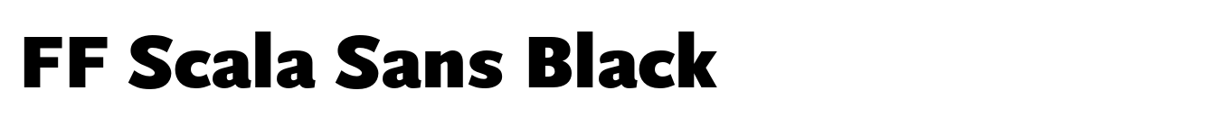 FF Scala Sans Black